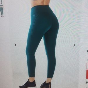 Fabletics turquoise leggings- Size M